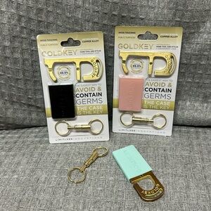Gold key antimicrobial, handle, and stylus plus containment case. 4 for $20 SALE